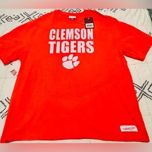 NWT Mitchell & Ness NCAA Clemson Tigers Shirt Mens Size 2XL.